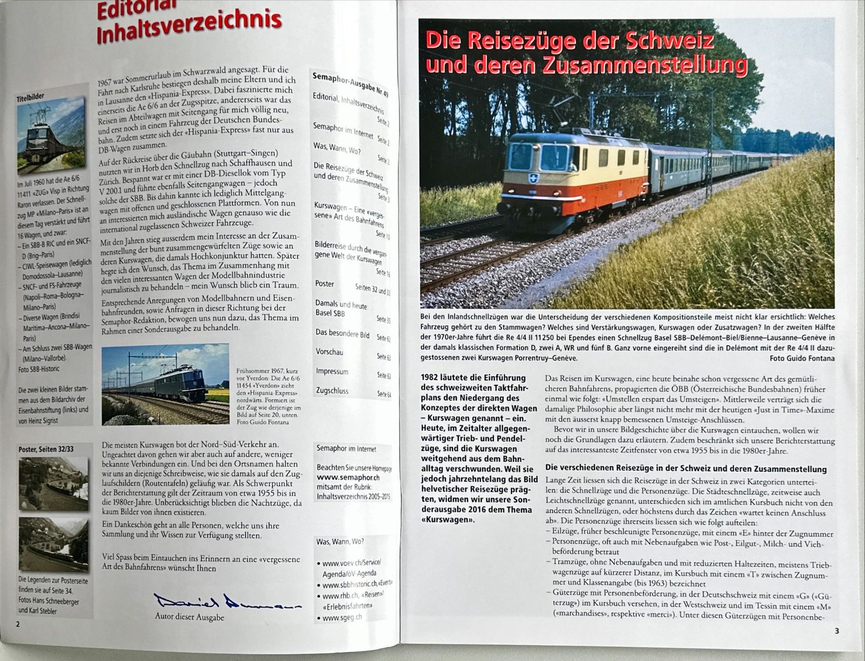 Riviste & Magazine: Semaphor Sonderausgabe 2016 – Nuovo e nell'imballaggio originale da Murgenthal venduto da View 1