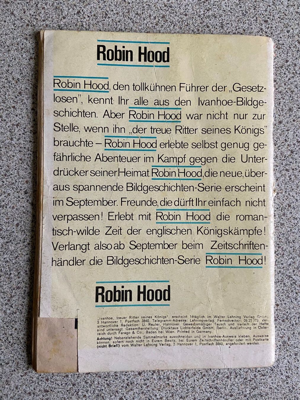 BD: Comic Hefte Ivanhohe Nr. 5, 38, 43, 66, – D'occasion à Böckten par Hansi36 7