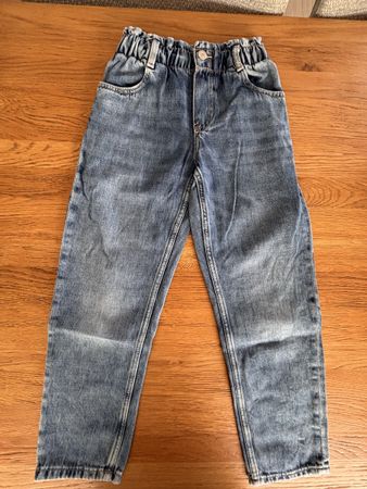 Jeans fille lose fit taille ajustable 134 H&M