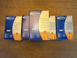5x Schwalbe Fahrradschlauch DV12 26” – neu / Altbestand