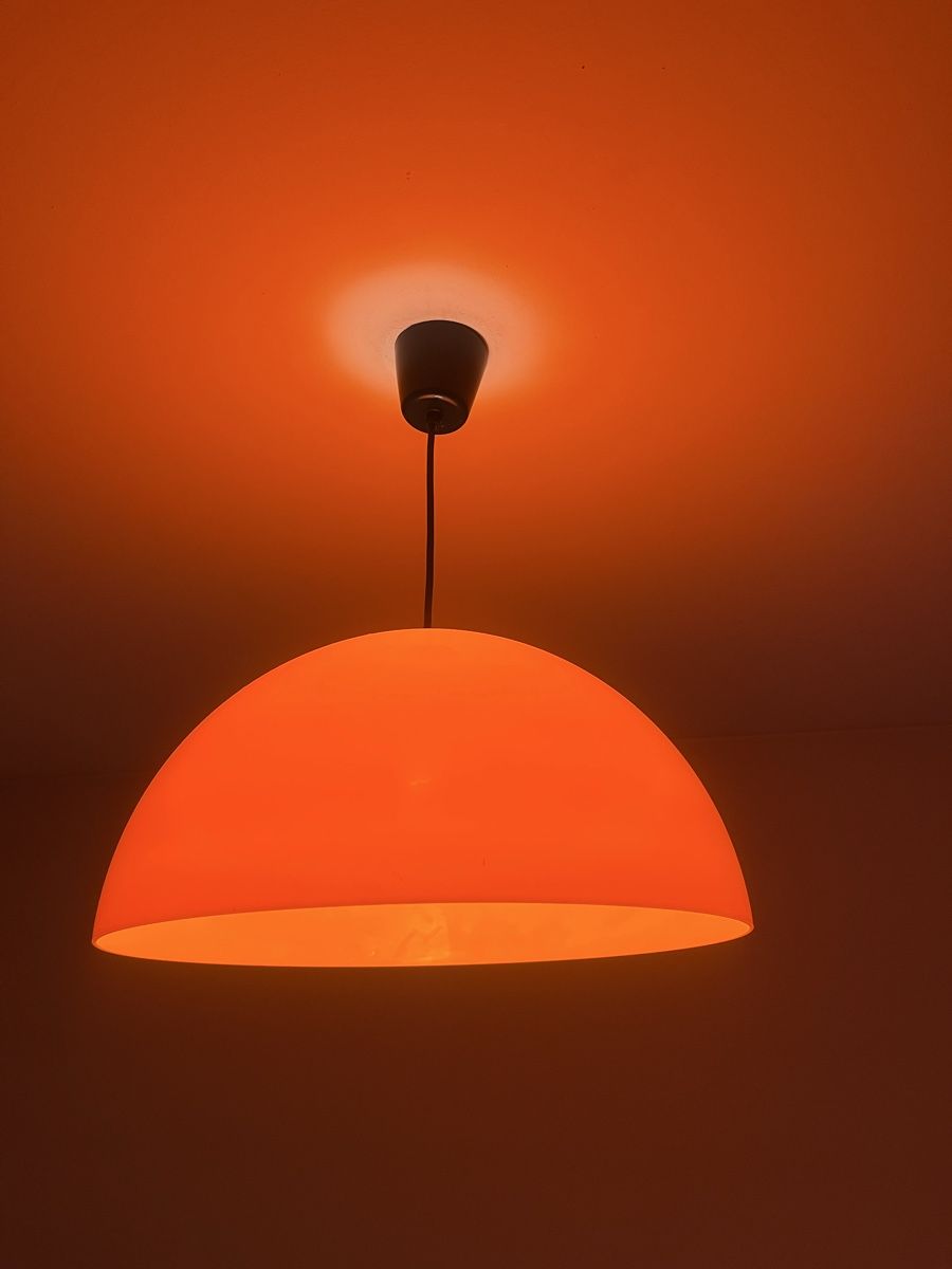 Lustres & lampes de plafonds: 70ies Deckenlampe orange – D'occasion à Wabern par Housi78