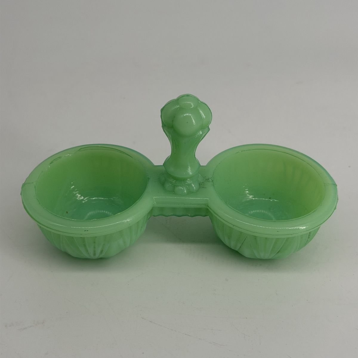 Ciotole: Double coupelle opaline verte vintage – Usato da Vessy venduto da _Callidus_ 2