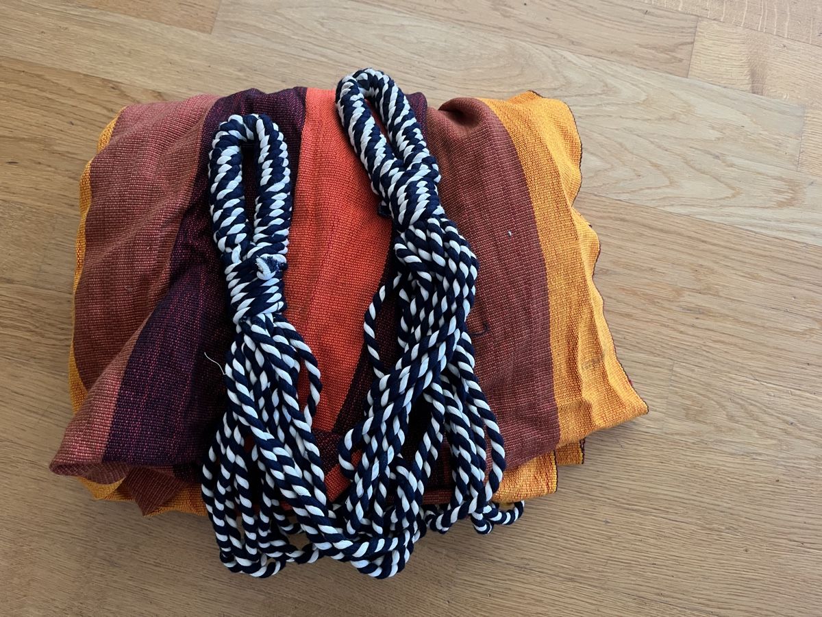 Amache: Hängematte orange braun gestreift – Nuovo (secondo la descrizione) da Zürich venduto da barbe75 2