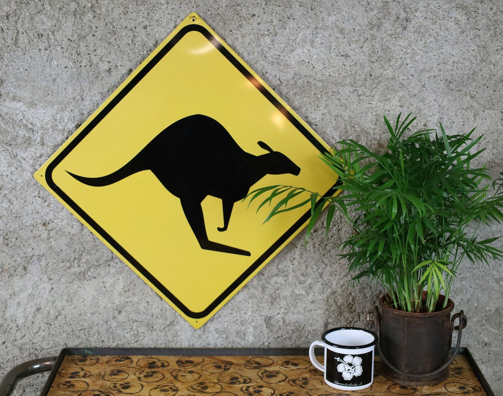Insegne: Blechschild, Hinweisschild "Känguru" Australien – Usato da Birrwil venduto da brandschatz_birrwil