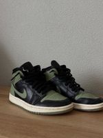 Nike Air Jordan 1 Mid oliv schwarz Grösse 38.5