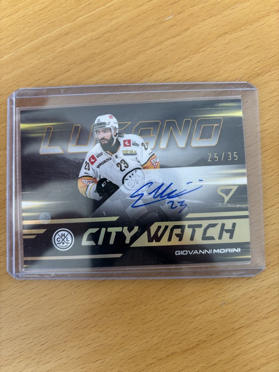 Sportzoo Sammelbilder & Trading cards: Giovanni Morini Signed City Watch 25/35 – Neu (gemäss Beschreibung) aus Dürrenäsch von gasto27