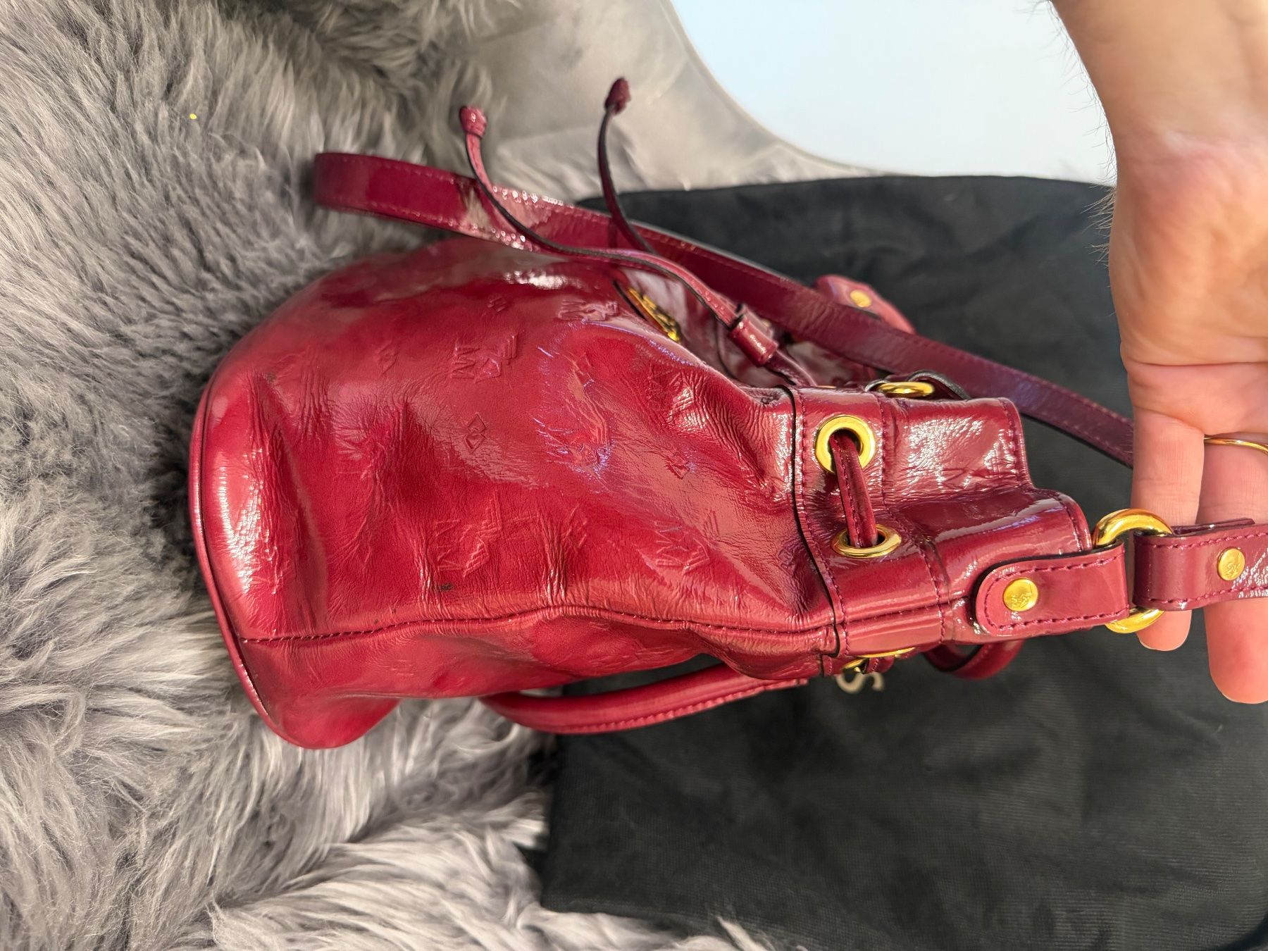 Borse: Mollerus Handtasche in Weinrot – Usato da Nürensdorf venduto da stilli90 1