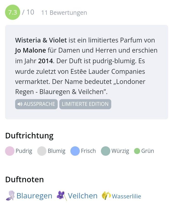 Jo Malone Parfum & Eau de Toilette: 5 ml JO MALONE WISTERIA & VIOLET ABFÜLLUNG – Neu (gemäss Beschreibung) aus St. Gallen von CaliSunshine 2