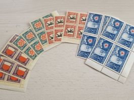 PJ 1928 im 4er Block, postfrisch**, ab 1.-