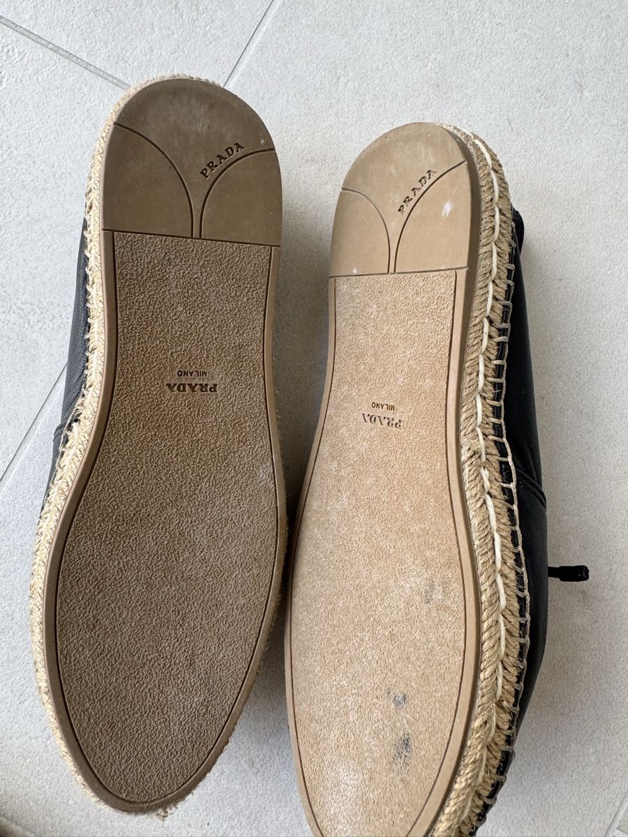 Prada Scarpe da donna: Prada Espadrilles schwarz Leder Grösse 37.5  – Nuovo (secondo la descrizione) da Root venduto da schnaeppliprise 2