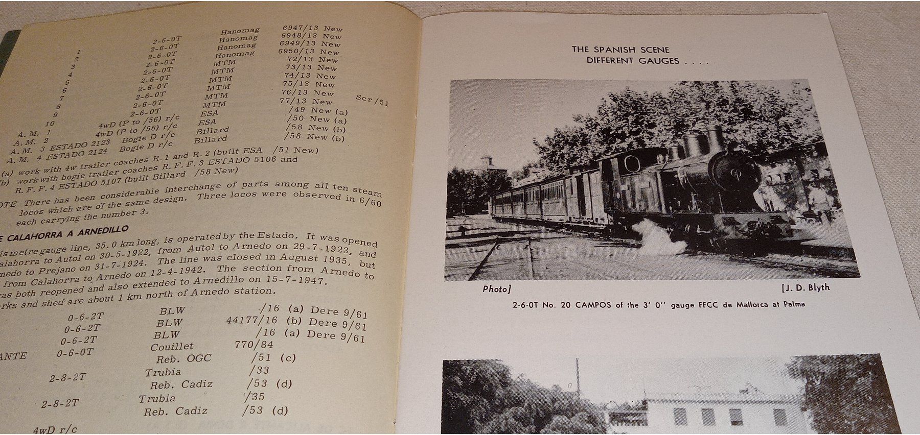 Livres: MINOR RAILWAYS AND TRAMWAYS IN EASTERN SPAIN 1963 – D'occasion à Hätzingen par memory-lane 4