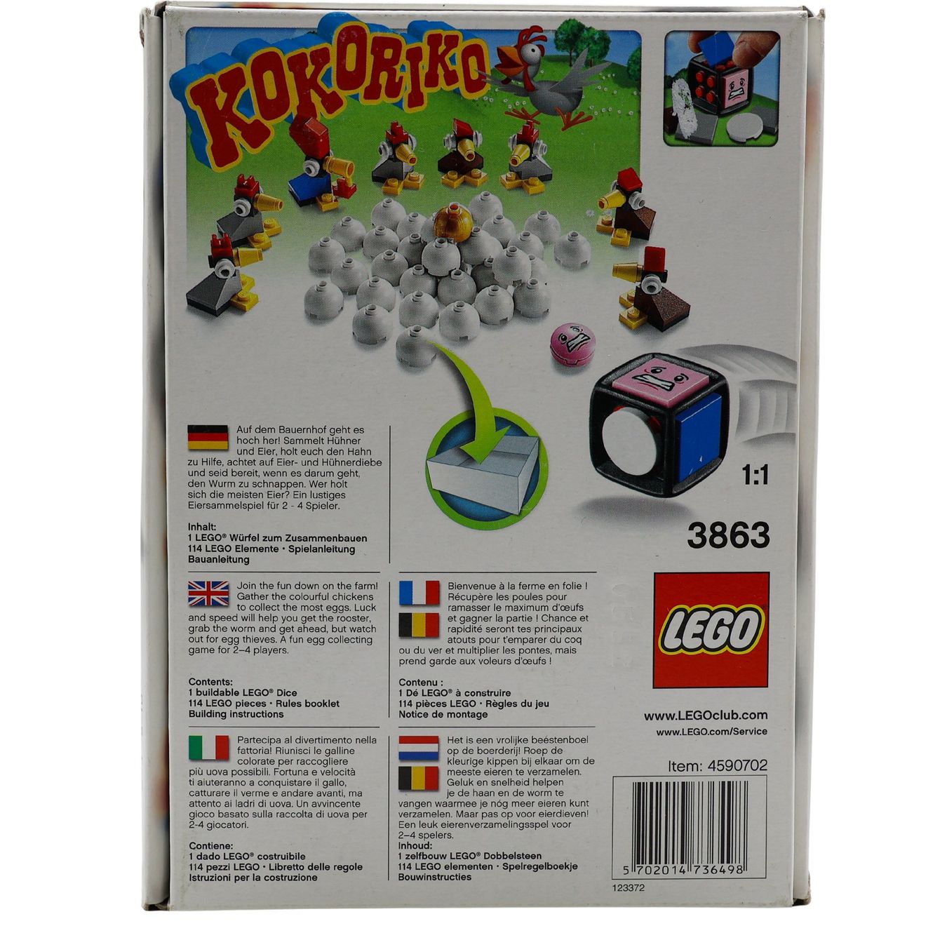 Lego Baukästen: LEGO® Games 3863 Kokoriko – Gebraucht aus Paudex von dindeboy 1