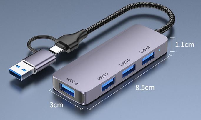 Hubs & Switches: USB-A & USB-C auf USB-3.0 / 4 Port Hub – Neu (gemäss Beschreibung) aus Niederglatt ZH von K1r7 2
