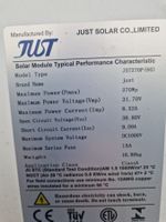 4Stk.Solarpanel JUST JST270P (60) 270Wp gebraucht