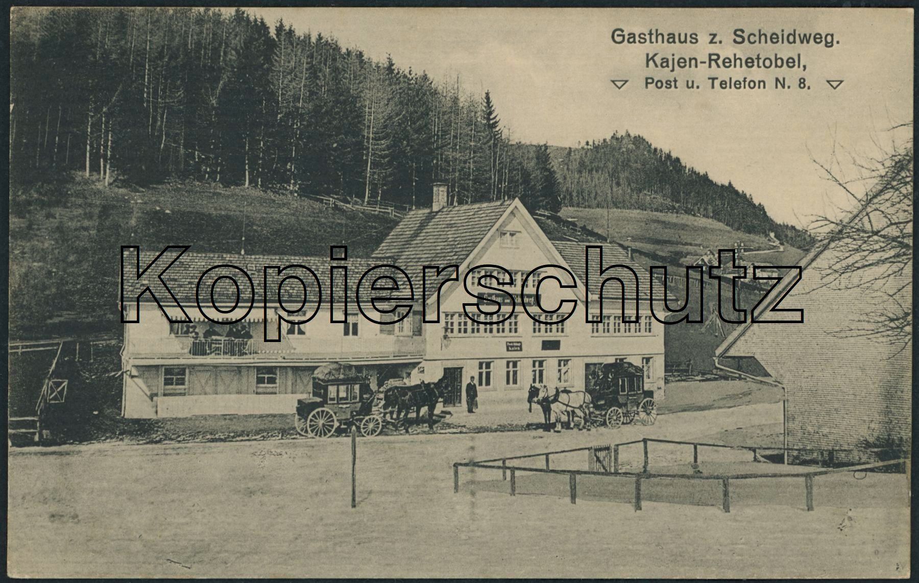 Cartoline postali: AR Kaien - Post - Postkutsche - Rehetobel – Usato da Schindellegi venduto da leecollect