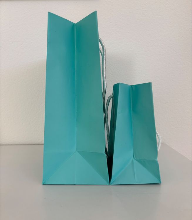 2 Faltbare Einkaufstaschen - 54x42cm, 15kg Tragkraft, Waschbar, Lila & Grün