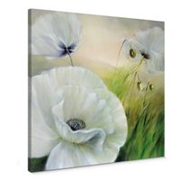 Leinwandbild Weisser Mohn 120x120cm (neu, UVP 348.00 Fr.)