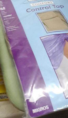 MIGROS Control Top Strumpfhose beige Grösse M neu