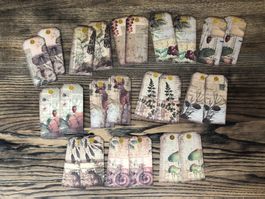 24 Stk. Vintage Style Anhänger Basteln Scrapbooking Wald