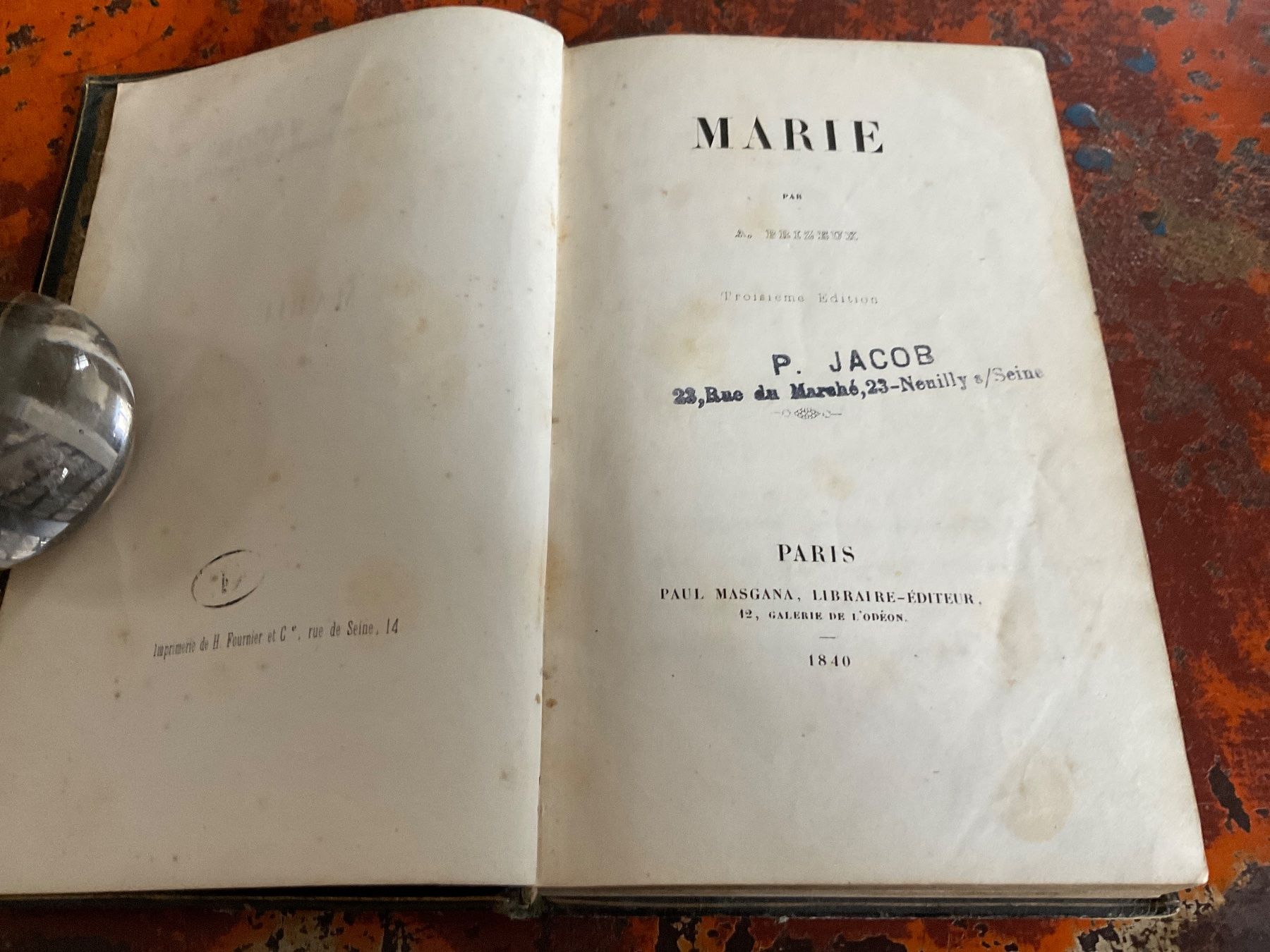 Bücher: A. Brizeux Marie – Gebraucht aus Delémont von vinylfreak01