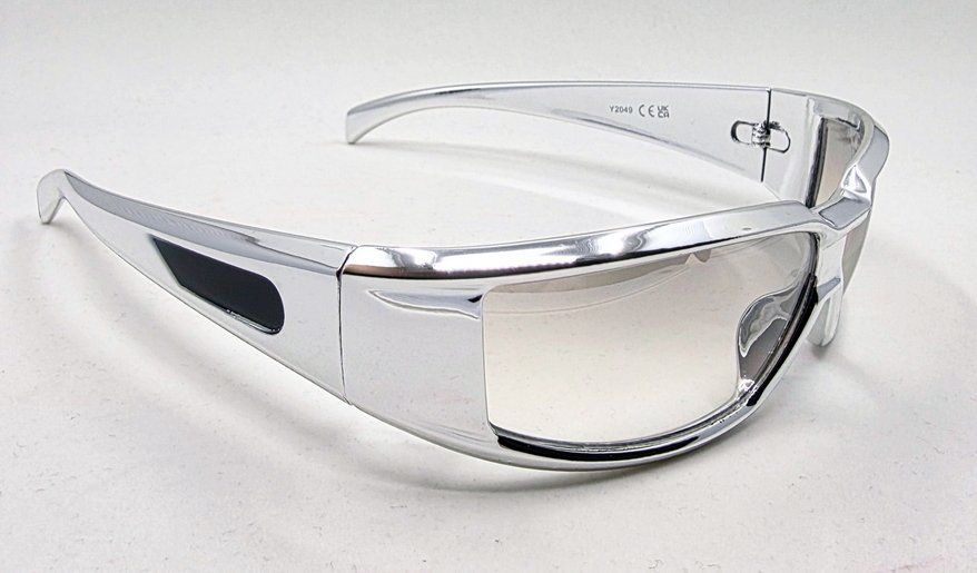 Occhiali & Lenti: Chromeo Spacy - Chrom-Silber Sonnenbrille – Nuovo (secondo la descrizione) da Zürich venduto da Numark 2