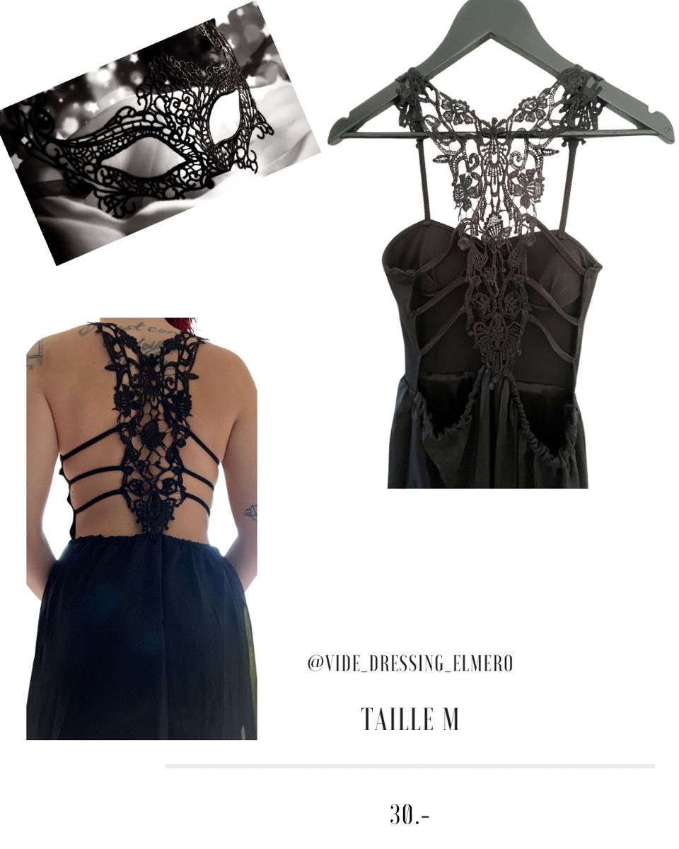 Vestiti: Robe de soirée noire dentelle – Nuovo (secondo la descrizione) da Massonnens venduto da Rebelle88 1