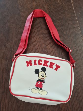 Mickey Mouse Umhängetasche weiss rot 30x6x25cm neuwertig