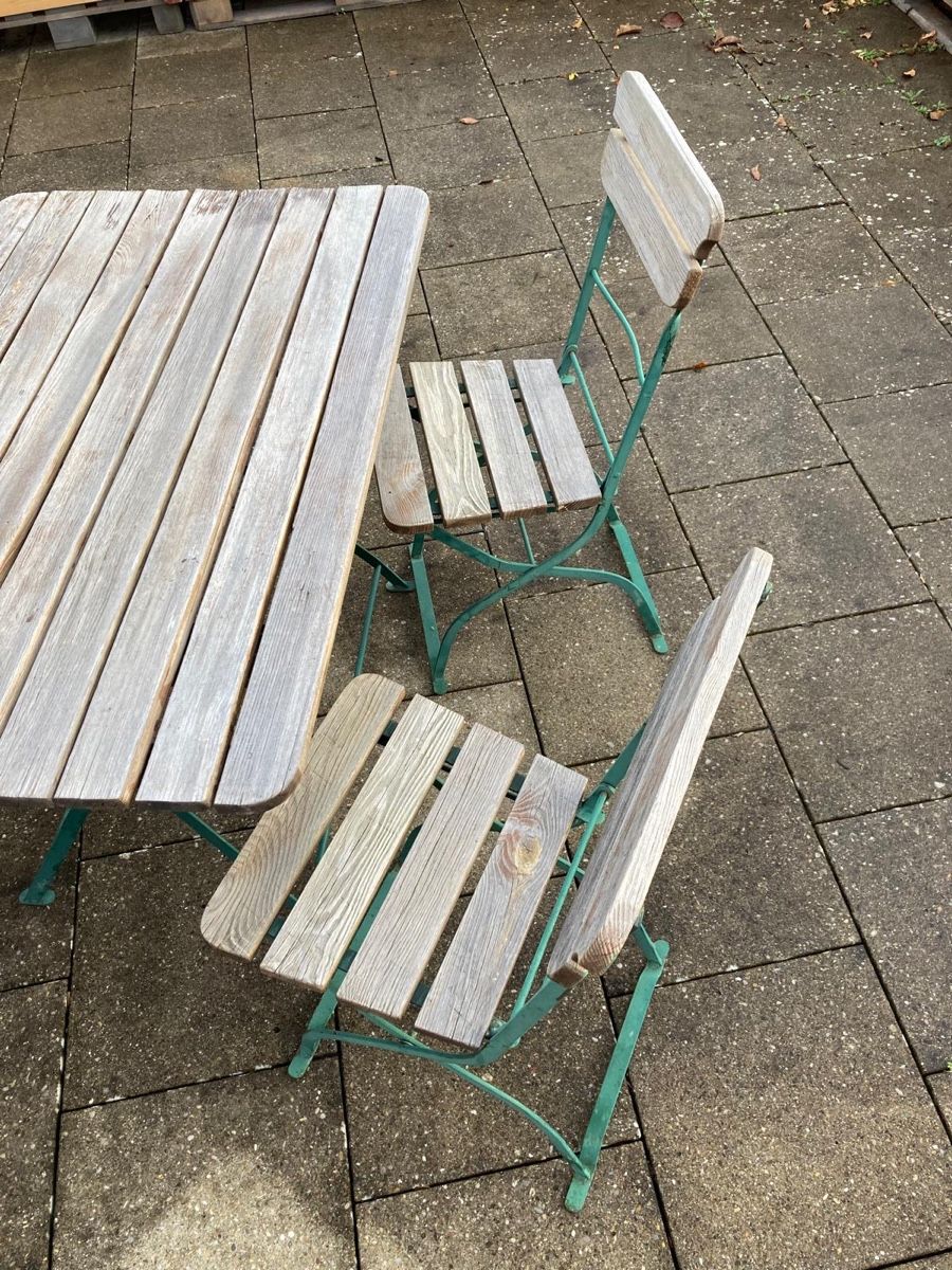 Tavoli: Retro Gartenmöbel: Tisch und Stühle  – Usato da Bülach venduto da liv_9jpb 4