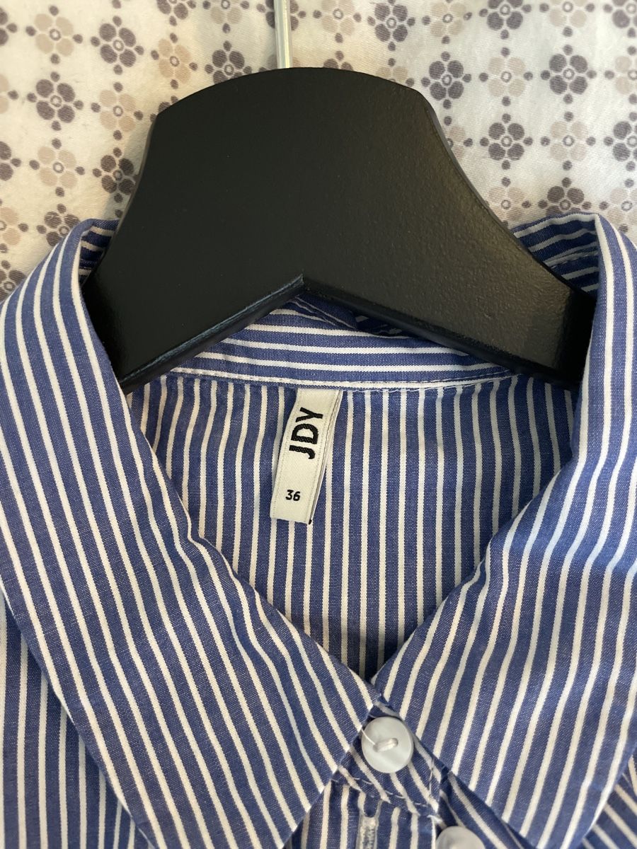 H&M Kleider: Blau-weiss gestreiftes Hemdkleid von H&M – Gebraucht aus Schmitten FR von Monei19 5