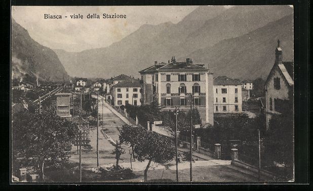 Cartes postales: AK Biasca, Viale della Stazione – D'occasion à Berlin par bartko-reher