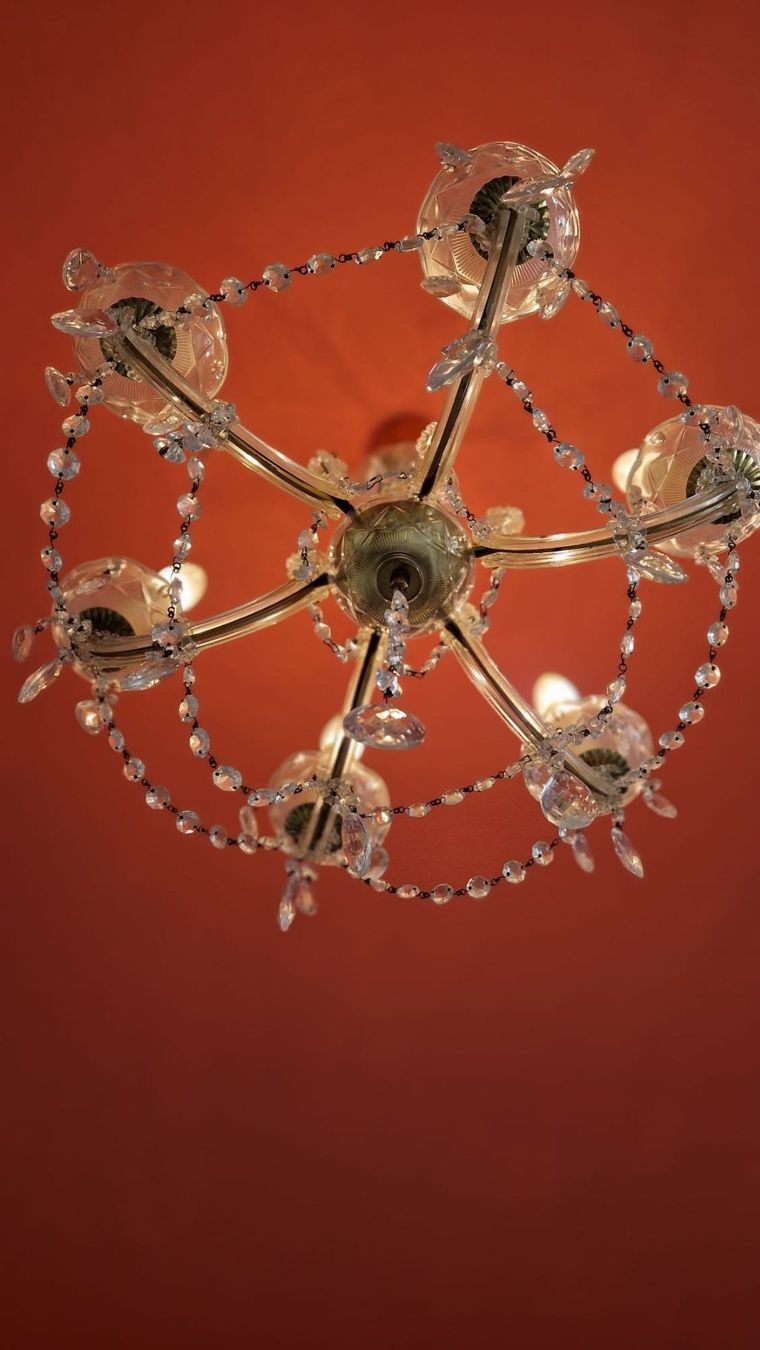 Lampadari & plafoniere: Kristall Leuchter, 6-armig, antik – Usato da Kreuzlingen venduto da stella109 2