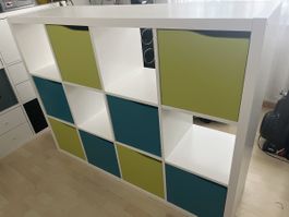 Ikea Kalax mit Fächern
