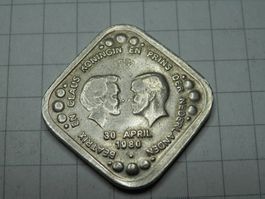 Niederlande 5 Cent, 1980 Beatrix und Claus