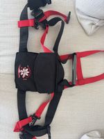 Kinderskigurt Snowflake schwarz rot guter Zustand