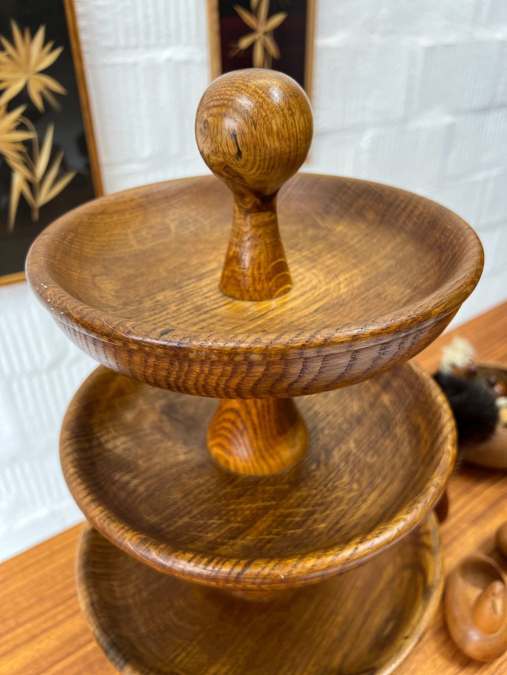 Ciotole: MCM Teak - Holzschale / Etagere - Denmark – Usato da Walzenhausen venduto da stilvollwohnen 3