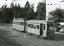 Zürich  ZH  -   ZOO - Trämli in der Gloriastrasse   um 1961