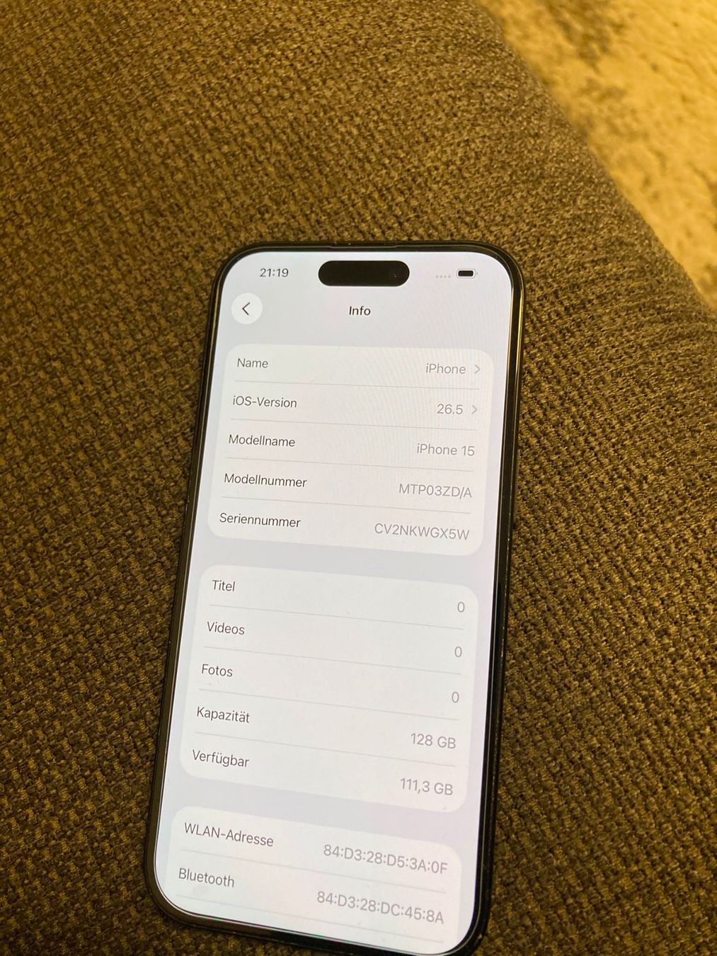 Apple Portables: iphone 15 – D'occasion à Schaan par meh_zd8z 1