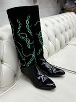 Casadei Leder Stiefel
