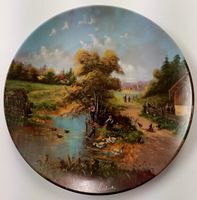 Porzellan Sammelteller "Das Angelvergnügen" 1988
