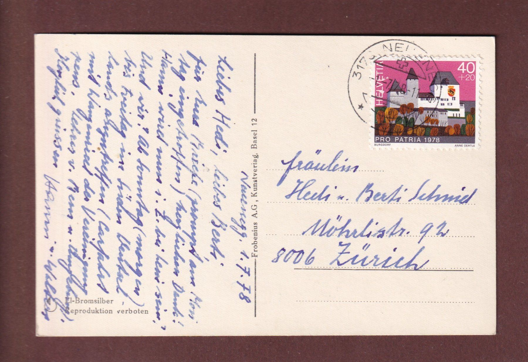 Cartes postales: LANGNAU - Kirche – D'occasion à Pully par nicecards-shop 1