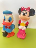 2x Vintage Quietschfigur Minnie & Donald Walt Disney Prod