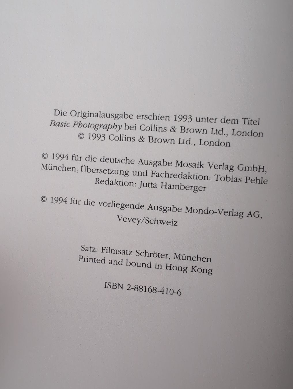 Livres: Der Hobby Fotograf  – D'occasion à Bern par berneroberlaenderin 3