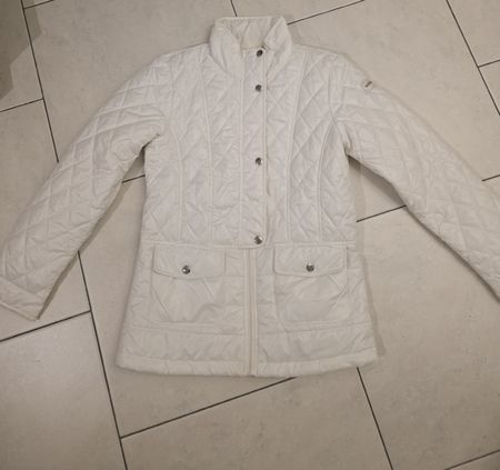 Wunderschöne Geox Jacke, weiss, Grösse 12 Jahre, 152