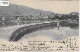 Saint-Blaise vu du Lac