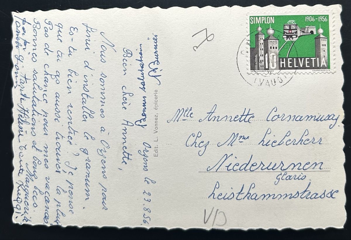 Cartoline postali: AK Orzens  – Usato da Horw venduto da Tellbub 1