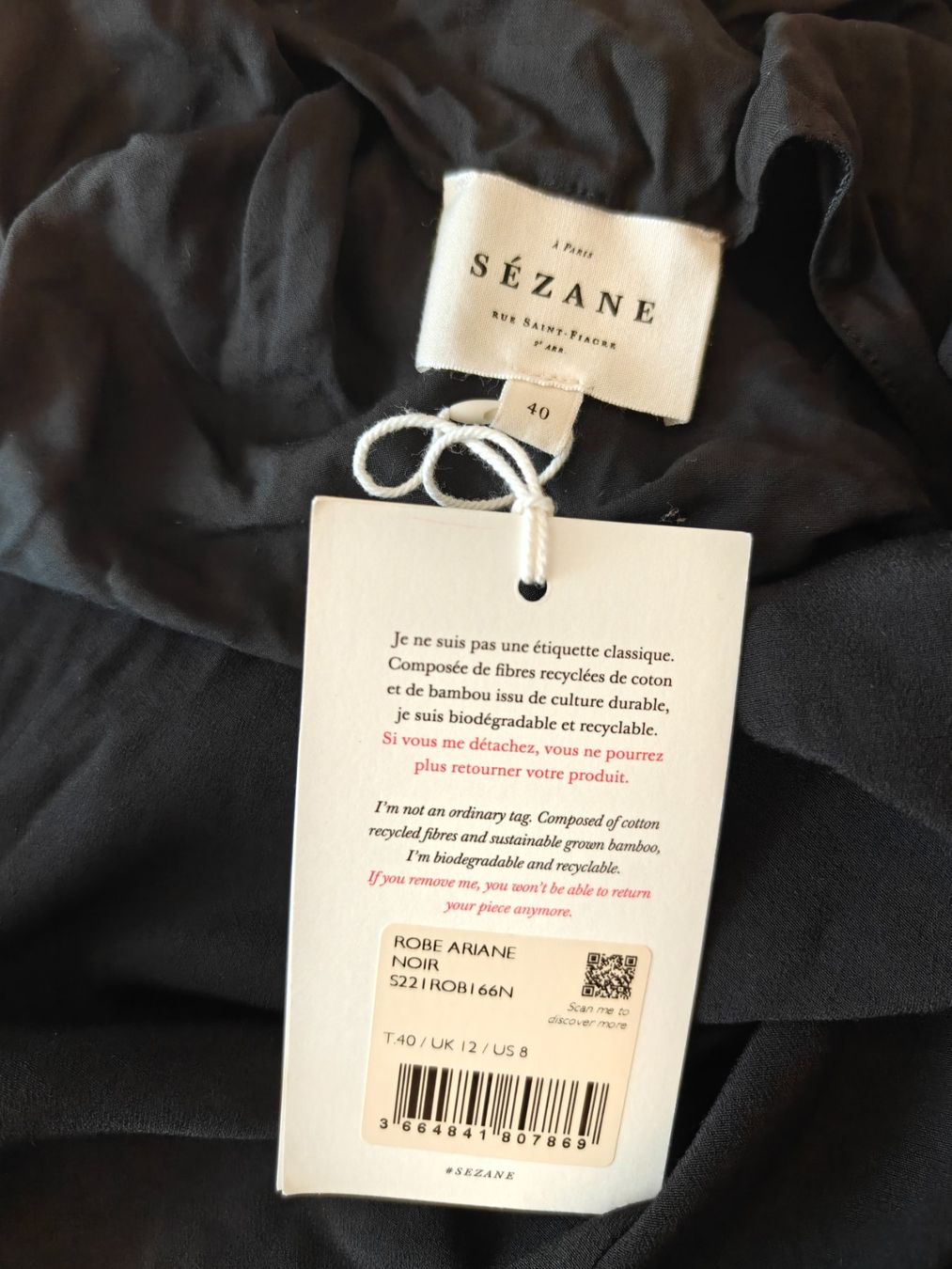 Sezane Vestiti: Sezane Robe Ariane Noir, Gr. 40, neu – Usato da Hedingen venduto da muse10 2