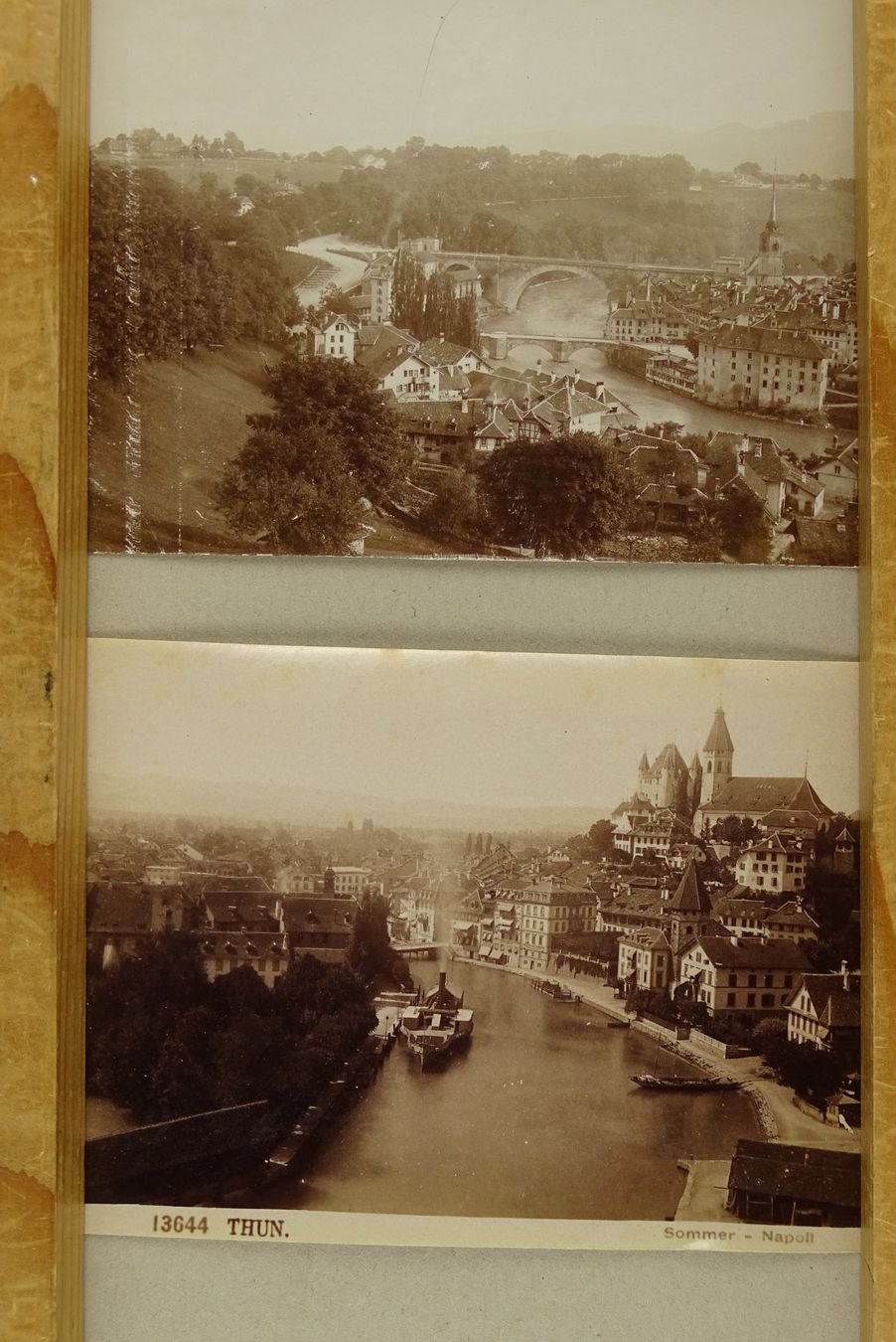 Poster & Bilder: BERN & THUN, 4 ALTE FOTOGRAFIEN – Gebraucht aus Grüningen von Kartensammler 1