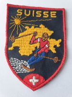 Vintage Badge Wappen SUISSE Karte ST. GALLER STICKEREI