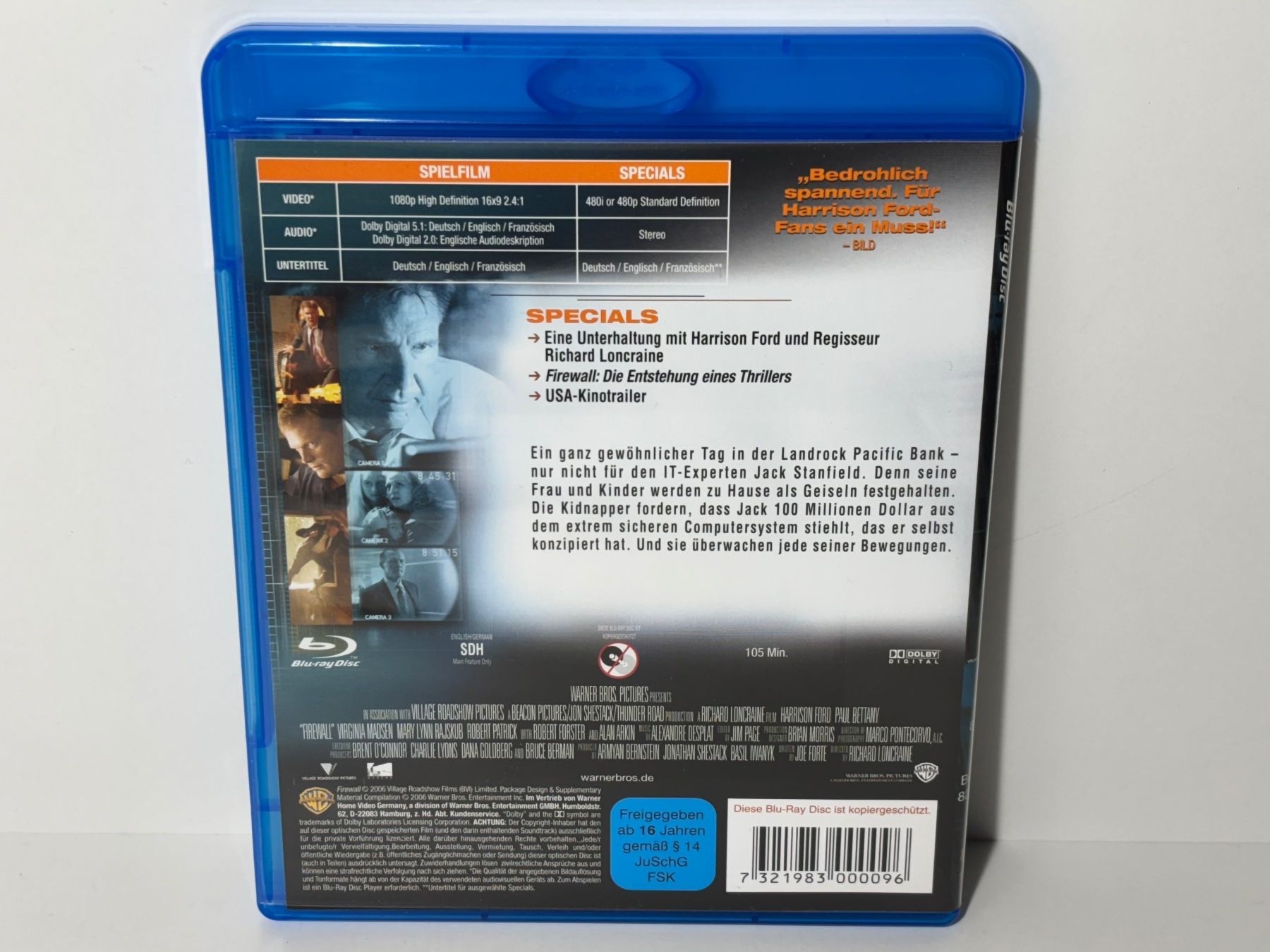 Alle DVDs: Firewall Blu Ray – Gebraucht aus Wilderswil von Sstriker 1