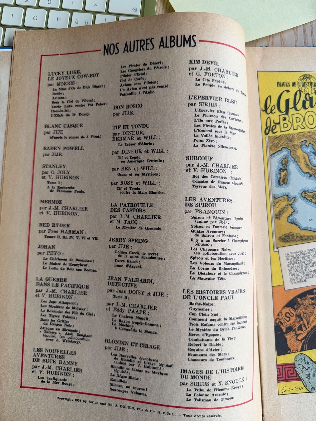 Fumetti: Les Timour: Le Glaive et le Bronze, édition originale 1958 – Usato da Fribourg venduto da J334455 3